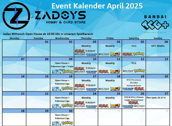 events-turniere-april-zadoys-pokemon-magic-yugioh-dragon-ball-super-digimon-one-piece-battle-spirits-saga