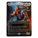 marvel-legends-magic-the-gathering-actionfigur-battle-damaged-spider-man-plsu-exklusive-foil-karte-15-cm-promo-karte