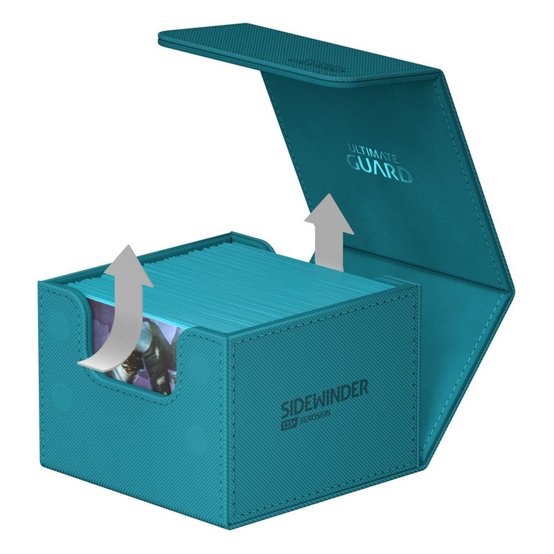 ultimate-guard-sidewinder-133-xenoskin-monocolor-petrol-offen-mit-inhalt-beispiel