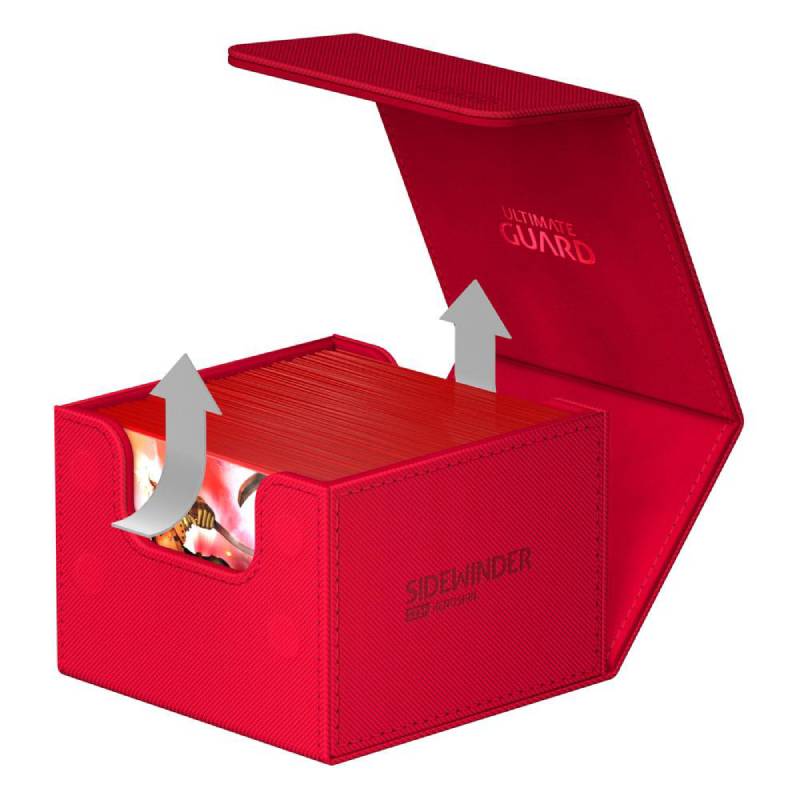 ultimate-guard-sidewinder-133-xenoskin-monocolor-rot-offen-mit-inhalt-beispiel