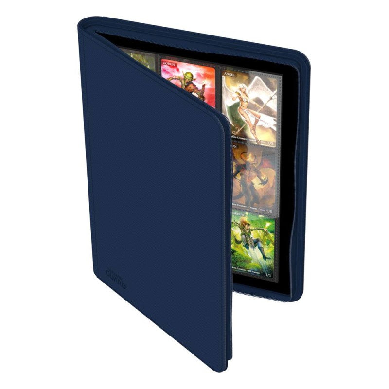 ultimate-guard-zipfolio-360-18-pocket-xenoskin-blau-oben-offen