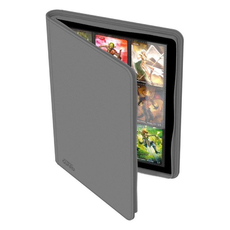 ultimate-guard-zipfolio-360-18-pocket-xenoskin-grau-oben-offen