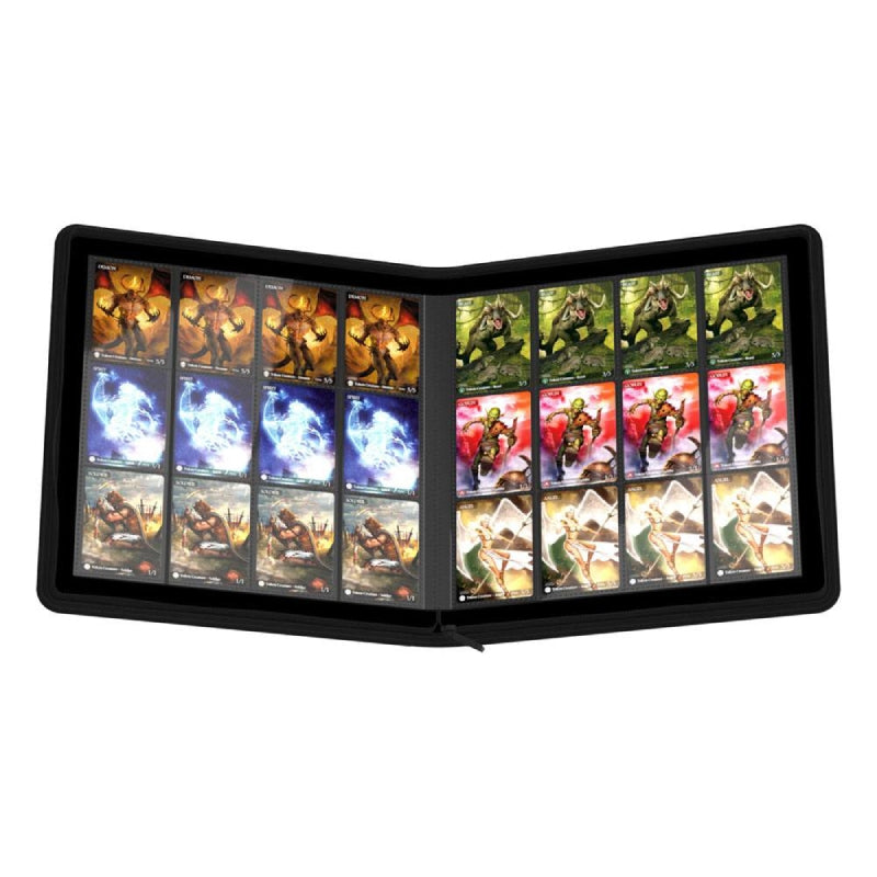       ultimate-guard-zipfolio-480-24-pocket-xenoskin-quadrow-schwarz-offen